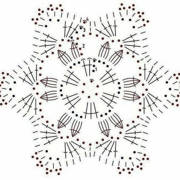 Очаровательные снежинки, вяжем крючком