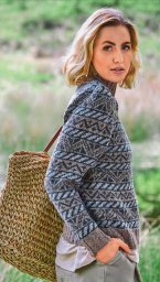 Пуловер с шотландским жаккардовым узором