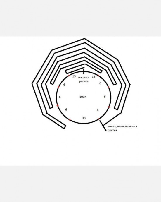 Расчет реглана и ростка манишки "Вираж"