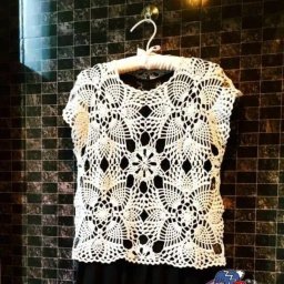 Ажурный мотив для кофточки. Крючок.