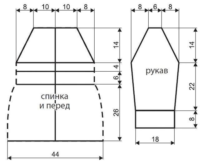 Детское пальто спицами и панама крючком для девочек 6-8 лет