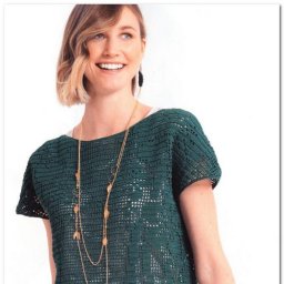 Красивый топ в филейной технике