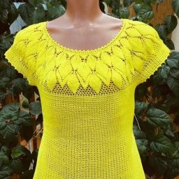 Симпатичный узор для вязания, подойдет для летнего топа