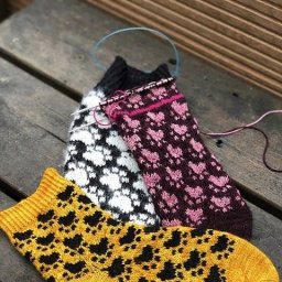 Узор жаккардом для очаровательных носочков