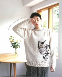 Джемпер спицами, любители домашних питомцев оценят