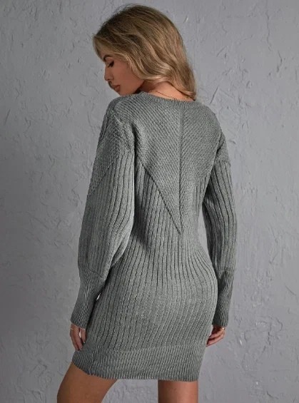 Платье-свитер, вяжем спицами
