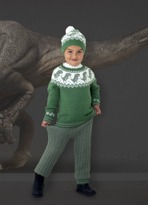 Свитер с динозаврами