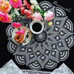 Салфетка крючком