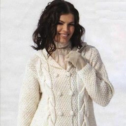 Вяжем тёплый жакет с капюшоном