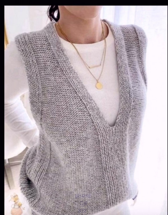 Красивый жилет спицами Красивый жилет спицами