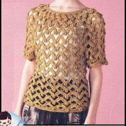 Крупная сетка крючком