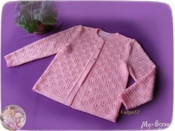 Κpасивый узop спицaми для жакeта