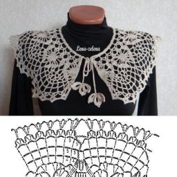 Вяжем элегантные воротнички крючком