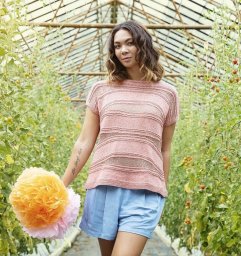 Топ Begonia от Hanna Maciejewska спицами