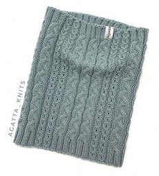 Снуд спицами, вяжем из мериноса