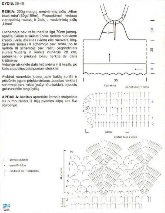 Платье крючком