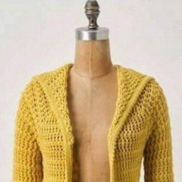 Стильный кардиган с капюшоном, вяжем  крючком