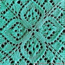Узор из центра, вяжем спицами