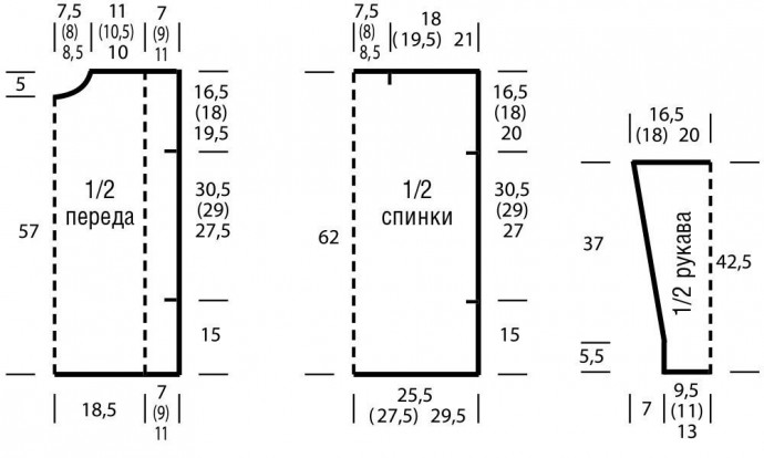 Вяжем свитерок оверсайз