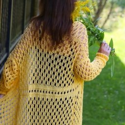 Вяжем ажурный летний кардиган