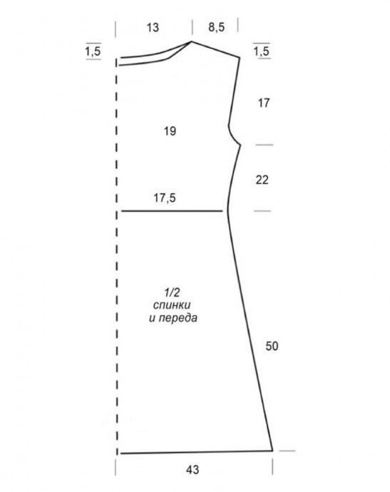 Идея для вязаного платья