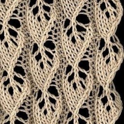 Красивый ажурный узор спицами