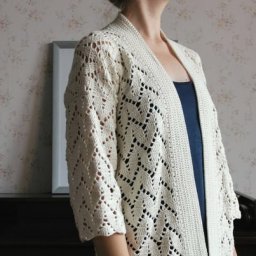 Облегчённый кардиган, вяжет просто