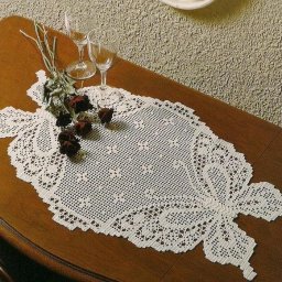 Шикарная салфетка крючком "Бабочки"