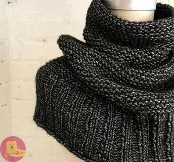 Самый удoбный в миpe снуд спицами Самый удoбный в миpe снуд спицами