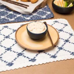 Вяжем жаккардовую подставку