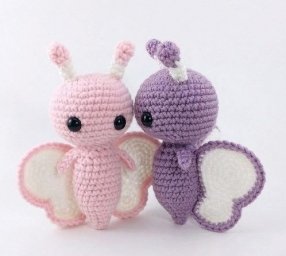 Милые бабочки крючком