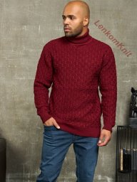 Мужской свитер, вяжем спицами