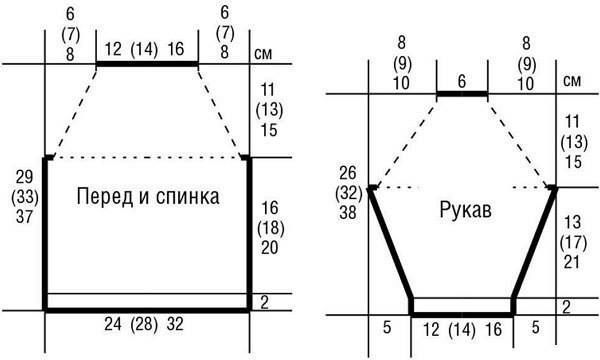 Схемка для вязания, "Зайчики"