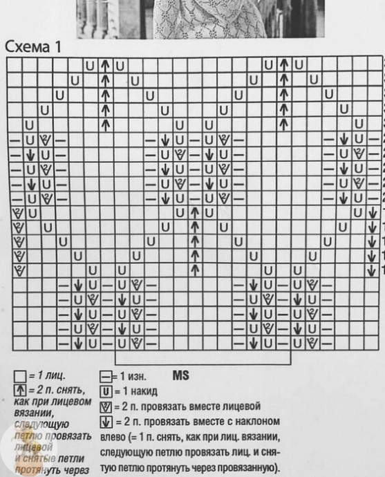 Летний топ спицами