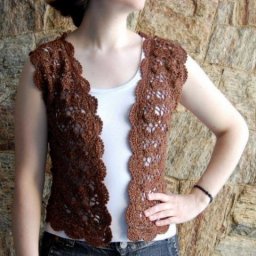 Вяжем ажурный жилет