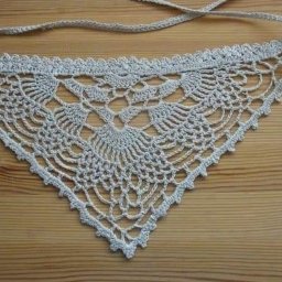 Вяжем косынку крючком