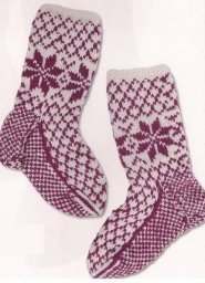 Яркие носочки спицами