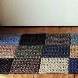 Коврик из простых фрагментов