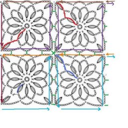 Схемы безотрывного вязания