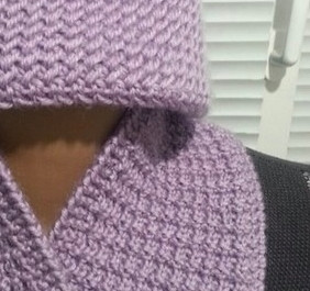 Комплект "Сиреневое ассорти" спицами