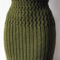 Узор для деловой юбки спицами