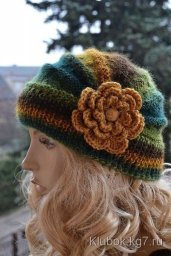 Κaк вязaть шaпoчку (укopoчeнными pядaми)