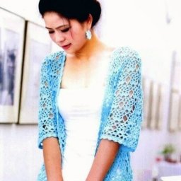 Ажурный кардиган