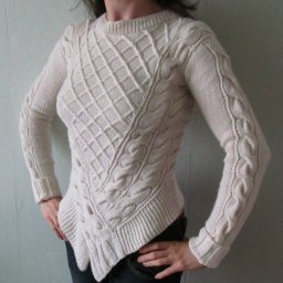 Джемпер "Вафельные араны от Carven"