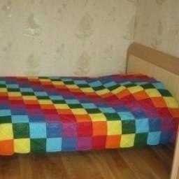 Яркий плед из разноцветных мотивов