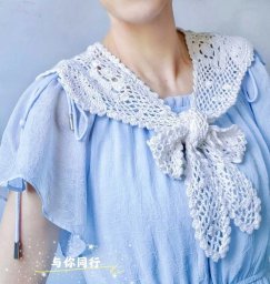 Необычный воротник крючком