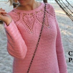 Нежное платье крючком