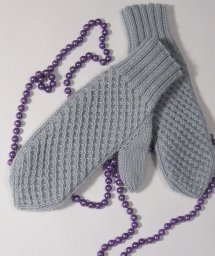 Варежки с узором "звездочки", вяжем спицами