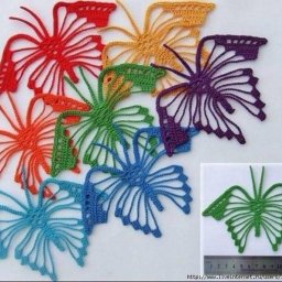 Вяжем ажурную бабочку крючком