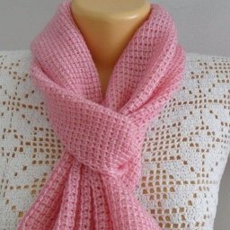 Вяжем необычный шарф тунисским вязанием!